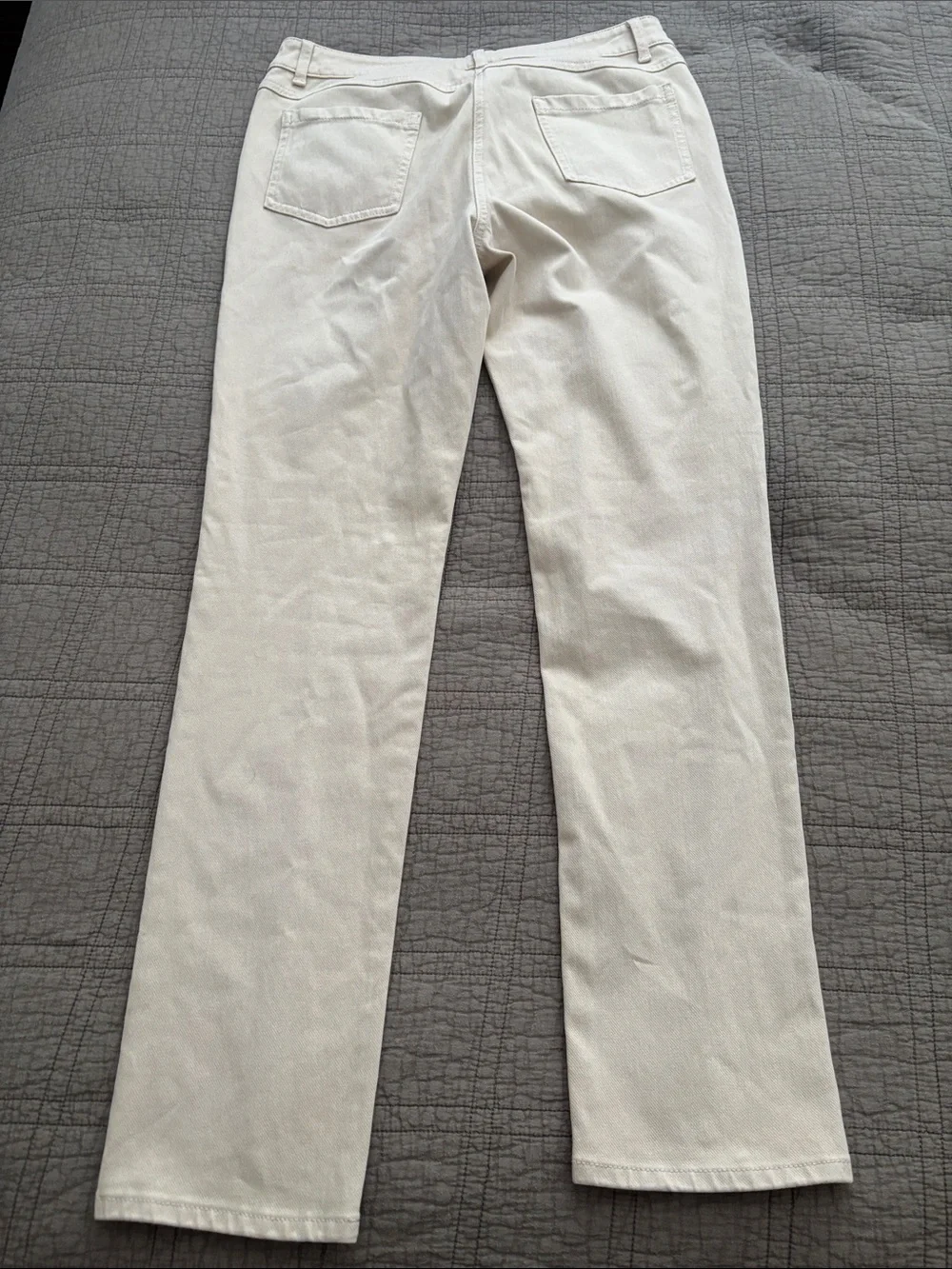 J. McLaughlin Beige Casual Pants with Blue Brand Tag - Picture 3 of 4